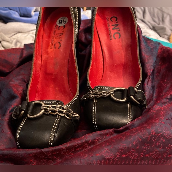 C’N’C 90's Y2K costume international chain buckle chunky high heeled shoesNWOT - Picture 8 of 14